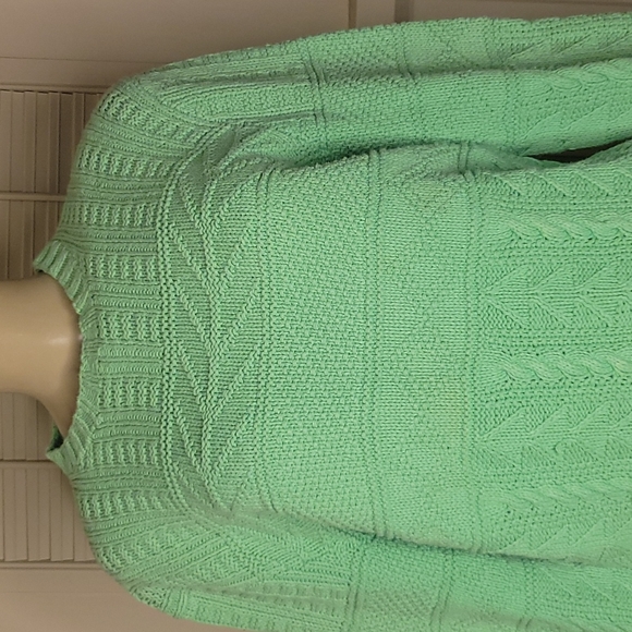 POLO BY RALPH LAUREN  GREEN SWEATER - Picture 2 of 15